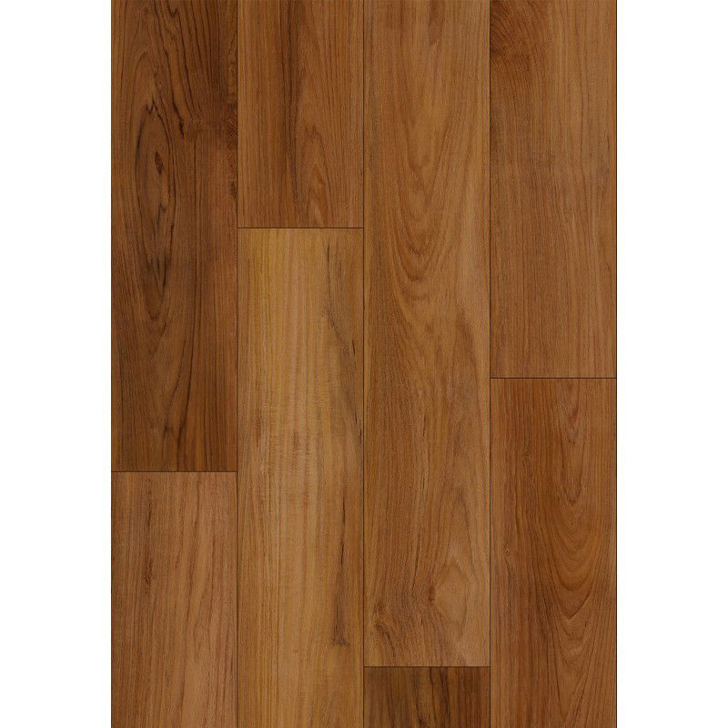 Mexen Lubbock  vzorka vinylových panelov 1240 x 182 mm SPC 6,5 mm, podložka IXPE 1,5 mm, 4 V-spojka, Teak - F1092-S