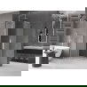 Mexen Velar L Duo posuvná sprchová kabína 100 x 100 cm, mraz, brúsený nikel - 871-100-100-02-33-97