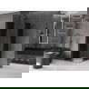 Mexen Velar L Duo sprchová kabína posuvná 100 x 100 cm, grafit, gun metal - 871-100-100-02-43-95