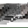 Mexen Velar L Duo posuvná sprchová kabína 100 x 100 cm, grafit, biela - 871-100-100-02-43-20