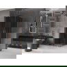 Mexen Velar L Duo sprchovací kút posuvný 80 x 80 cm, grafit, brúsená meď - 871-080-080-02-43-65