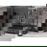 Mexen Velar L Duo posuvná sprchová kabína 80 x 80 cm, grafit, kartáčovaná gun gray - 871-080-080-02-43-66