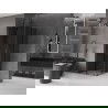 Mexen Velar L Duo posuvná sprchová kabína 100 x 100 cm, grafit, gun gray brúsená - 871-100-100-02-43-66