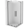 Mexen Velar L Duo posuvná sprchová kabína 90 x 90 cm, matná, brúsená sivá - 871-090-090-02-33-66