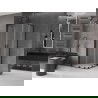 Mexen Velar L Duo sprchový kút posuvný 80 x 80 cm, matný, čierny - 871-080-080-02-33-70
