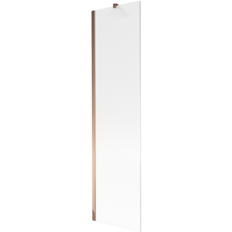 Mexen Next vaničková zástena 1-krídlová 50 x 150 cm, prúžky, ružové zlato - 895-050-000-00-09-60