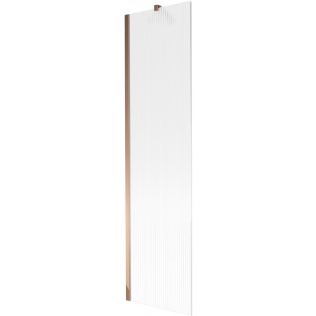Mexen Next vaničková zástena 1-krídlová 50 x 150 cm, prúžky, ružové zlato - 895-050-000-00-09-60