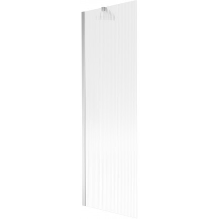 Mexen Next vaňový zásten 1-krídlový 60 x 150 cm, prúžky, chróm - 895-060-000-00-09-01