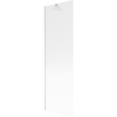 Mexen Next vaňová zástena 1-krídlová 60 x 150 cm, prúžky, biela - 895-060-000-00-09-20
