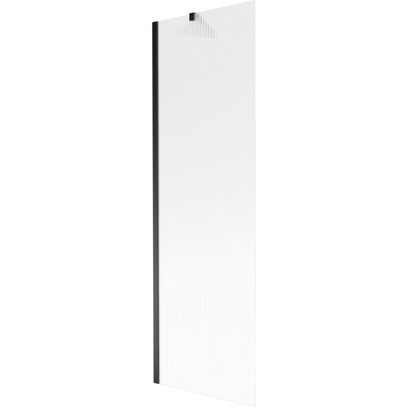 Mexen Next vaňová zástena 1-krídlová 60 x 150 cm, pruhovaná, čierna - 895-060-000-00-09-70