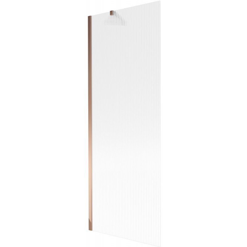 Mexen Next sprchová zástenka jednokrídlová 70 x 150 cm, pruhy, ružové zlato - 895-070-000-00-09-60