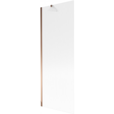 Mexen Next sprchová zástenka jednokrídlová 70 x 150 cm, pruhy, ružové zlato - 895-070-000-00-09-60