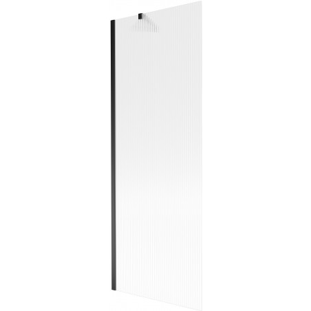 Mexen Next paraván na vaňu 1-krídlový 70 x 150 cm, prúžky, čierny - 895-070-000-00-09-70