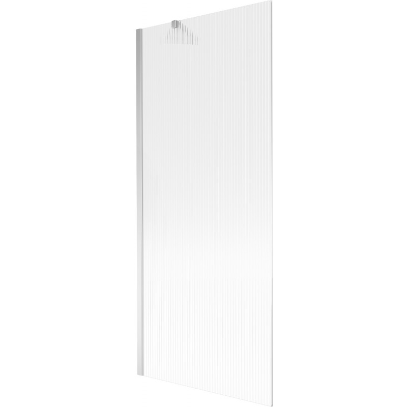 Mexen Next vaňová zástena 1-krídlová 80 x 150 cm, prúžky, chróm - 895-080-000-00-09-01