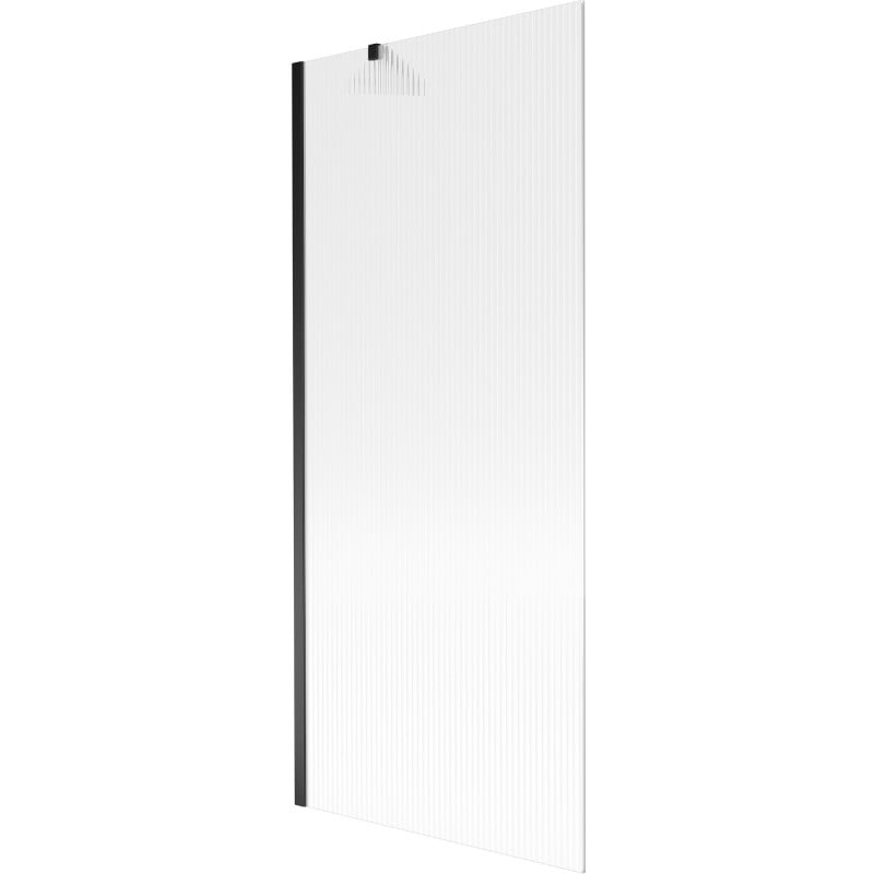 Mexen Next vaňová zástenka 1-krídlová 80 x 150 cm, prúžky, čierna - 895-080-000-00-09-70
