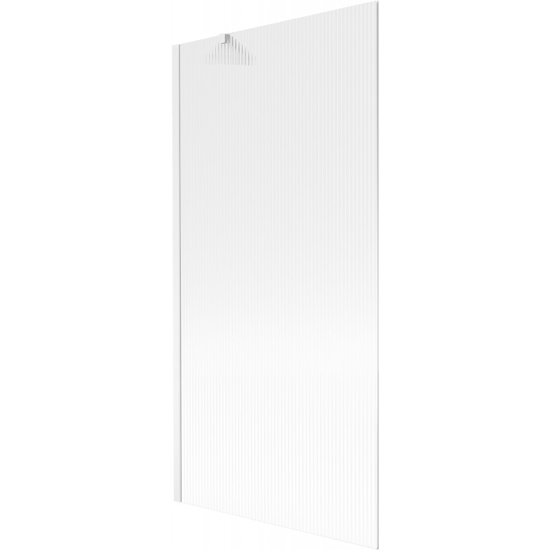 Mexen Next sprchová zástena jednokrídlová 90 x 150 cm, pruhy, biela - 895-090-000-00-09-20