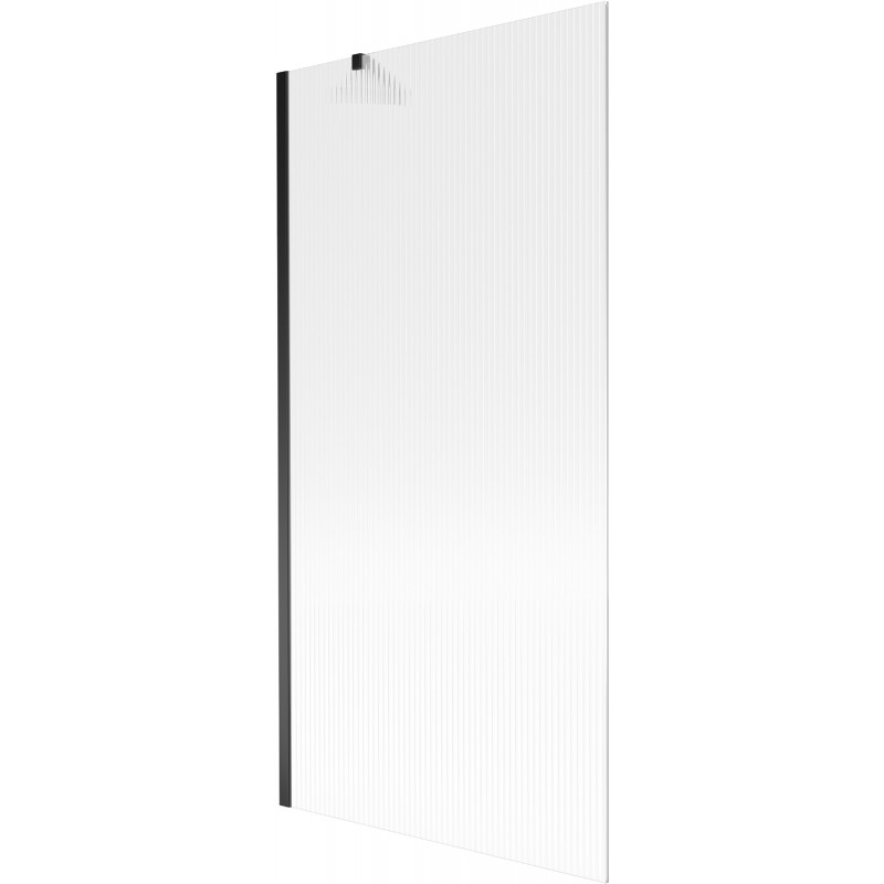 Mexen Next vaňová zástena 1-krídlová 90 x 150 cm, prúžky, čierna - 895-090-000-00-09-70