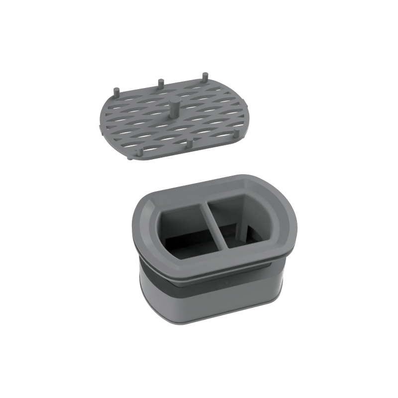 Mexen sifón s filtrom na lineárny otočný odtok, sivý - 1010098