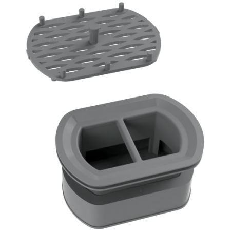 Mexen sifón s filtrom na lineárny otočný odtok, sivý - 1010098