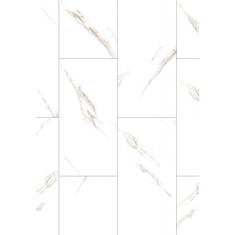 Mexen River White vzorka panelov vinylových 610 x 305 mm SPC 6,5 mm, podložka IXPE 1,5 mm, 4 V-Fuga, Jazz White - F1150-S