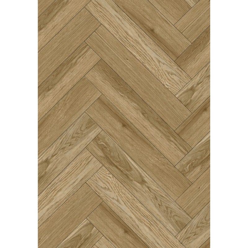 Mexen Manhattan próbka panelov vinylových jodełka 635 x 127 mm SPC 6,5 mm, podklad IPEX 1,5 mm, 4 V-Fuga, Dąb - F1173-S
