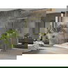 Mexen Omega sprchová kabína, posuvné dvere 130 x 100 cm, transparentnéné, zlatá + závesný bidet Flat - 825-130-100-50-00-4010