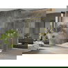 Mexen Omega sprchová kabína, posuvné dvere 140 x 70 cm, transparentnéné, zlatá + závesný bidet Flat - 825-140-070-50-00-4010