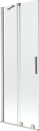 Mexen Velar posuvná dvojdielna sprchová zástena 70 x 150 cm, transparentná, kartáčovaný nikel - 896-070-000-01-97