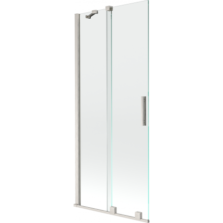 Mexen Velar sprchová zástena 2-krídlová posuvná 80 x 150 cm, priehľadná, brúsený nikel - 896-080-000-01-97