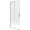 Mexen Velar sprchová zástena 2-krídlová posuvná 85 x 150 cm, transparentná, brúsený nikel - 896-085-000-01-97