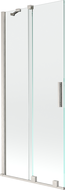 Mexen Velar sprchová zástena 2-krídlová posuvná 85 x 150 cm, transparentná, brúsený nikel - 896-085-000-01-97