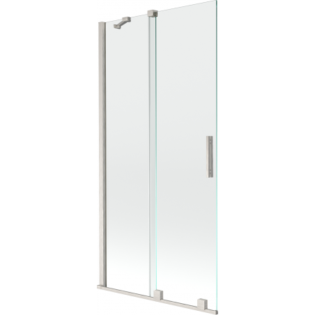 Mexen Velar 2-krídlové posuvné vaňové zásteny 95 x 150 cm, transparentné, brúsený nikel - 896-095-000-01-97