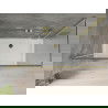 Mexen Omega sprchová kabína, posuvné dvere 140 x 80 cm, transparentnéné, zlatá + závesný bidet Flat - 825-140-080-50-00-4010
