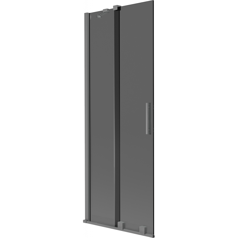 Mexen Velar sprchová zásteny 2-krídlová posuvná 70 x 150 cm, grafit, gun metal - 896-070-000-41-95