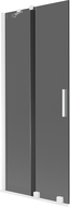 Mexen Velar dvojkrídlová zasúvacia kúpeľňová zástena 80 x 150 cm, grafit, biela - 896-080-000-41-20