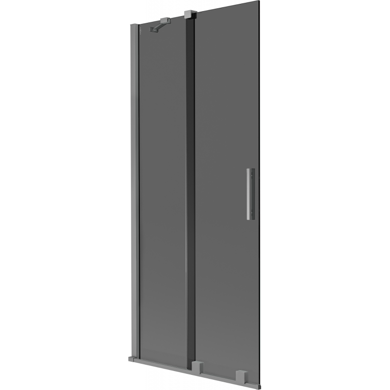 Mexen Velar dvojkrídlový sprchový panel 2-dverový posuvný 80 x 150 cm, grafit, gun metal - 896-080-000-41-95