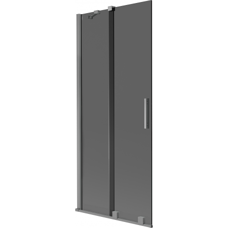 Mexen Velar dvojkrídlový sprchový panel 2-dverový posuvný 80 x 150 cm, grafit, gun metal - 896-080-000-41-95