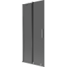 Mexen Velar dvojkrídlový sprchový panel 2-dverový posuvný 80 x 150 cm, grafit, gun metal - 896-080-000-41-95