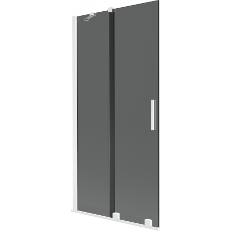 Mexen Velar dvojkrídlový sprchový paravan 95 x 150 cm, grafit, biely - 896-095-000-41-20