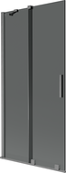 Mexen Velar 2-sprídlo sprchové zásteny posuvné 95 x 150 cm, grafit, brúsená Gun Gray - 896-095-000-41-66