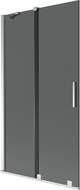 Mexen Velar sprchová zástena dvojkrídlová posuvná 100 x 150 cm, grafit, chróm - 896-100-000-41-01
