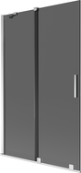 Mexen Velar vaňová zástena 2-krídlová posuvná 110 x 150 cm, grafit, chróm - 896-110-000-41-01