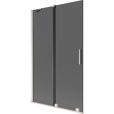 Mexen Velar sprchová zástena, 2-dielna, posuvná, 110 x 150 cm, grafit, brúsený nikel - 896-110-000-41-97