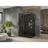Mexen Omega posuvná sprchová kabína 100 x 90 cm, grafitová, chrómová - 825-100-090-01-40