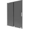 Mexen Velar sprchový kryt 2-krídľový posuvný 130 x 150 cm, grafitový, biely - 896-130-000-41-20