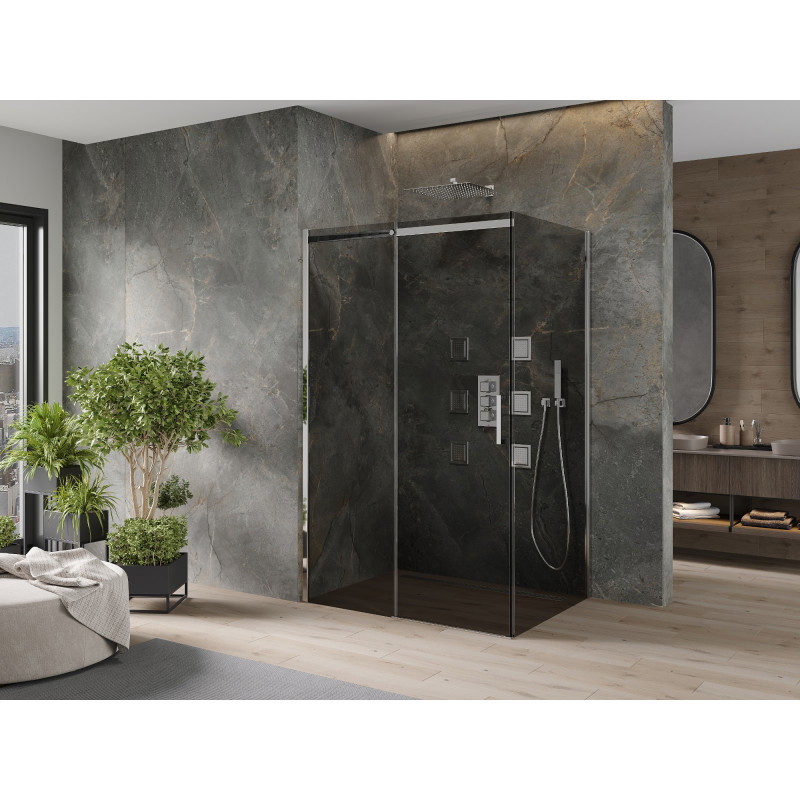 Mexen Omega posuvná sprchová kabína 120 x 70 cm, grafit, chróm - 825-120-070-01-40