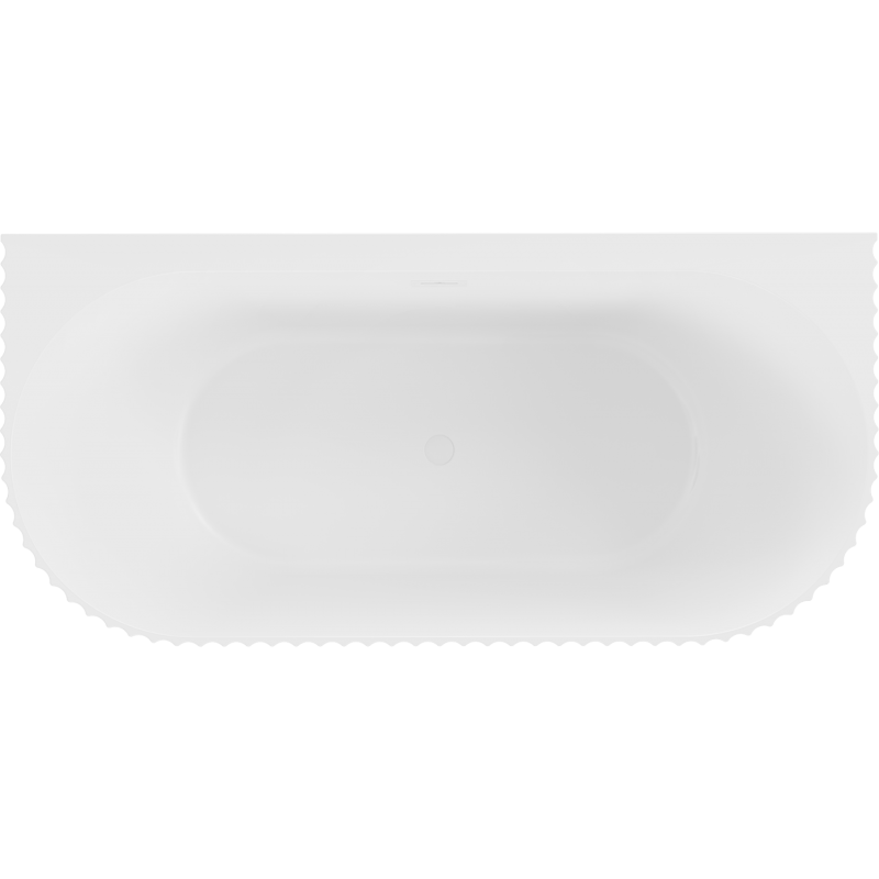 Mexen Sella voľne stojaca pri stene ryhovaná vaňa 170 x 80 cm, biela matná, biely prepad - 52711708001-20