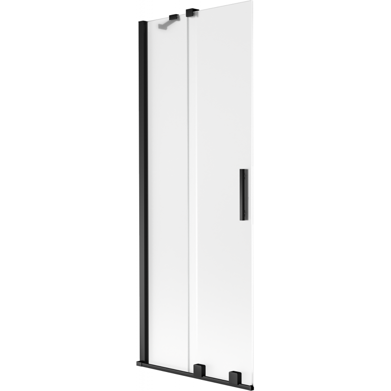 Mexen Velar dvojkrídlové zasúvacie sprchové dvere 70 x 150 cm, matné, čierne - 896-070-000-31-70