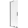Mexen Velar paraván na vaňu 2-krídlový posuvný 70 x 150 cm, matný, gun metal - 896-070-000-31-95