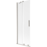 Mexen Velar vaňová zástenka 2-krídlová posuvná 70 x 150 cm, mráz, brúsený nikel - 896-070-000-31-97